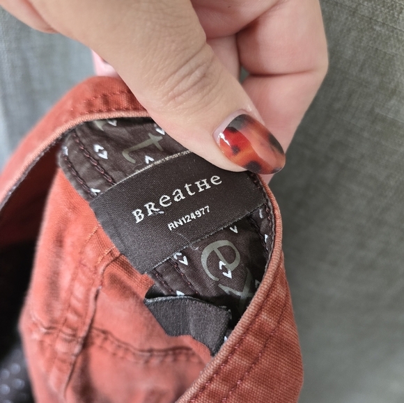 PrAna Orange Organic Cotton JEANS 32x30" Denim Straight Leg Pants HIKING Walking - Picture 5 of 9